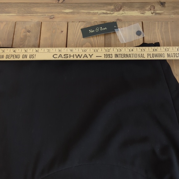 NIC+ZOE Black Flared A-line Midi Skirt NWT - Picture 12 of 13